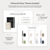 12 Subject Portrait Digital Notebook