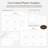 Undated Landscape Digital Planner