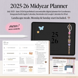 2025-26 Landscape Midyear Digital Planner