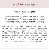 Monday Flowers Handwritten Font Bundle