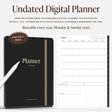 Undated Portrait Digital Planner