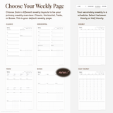 Undated Portrait Digital Planner