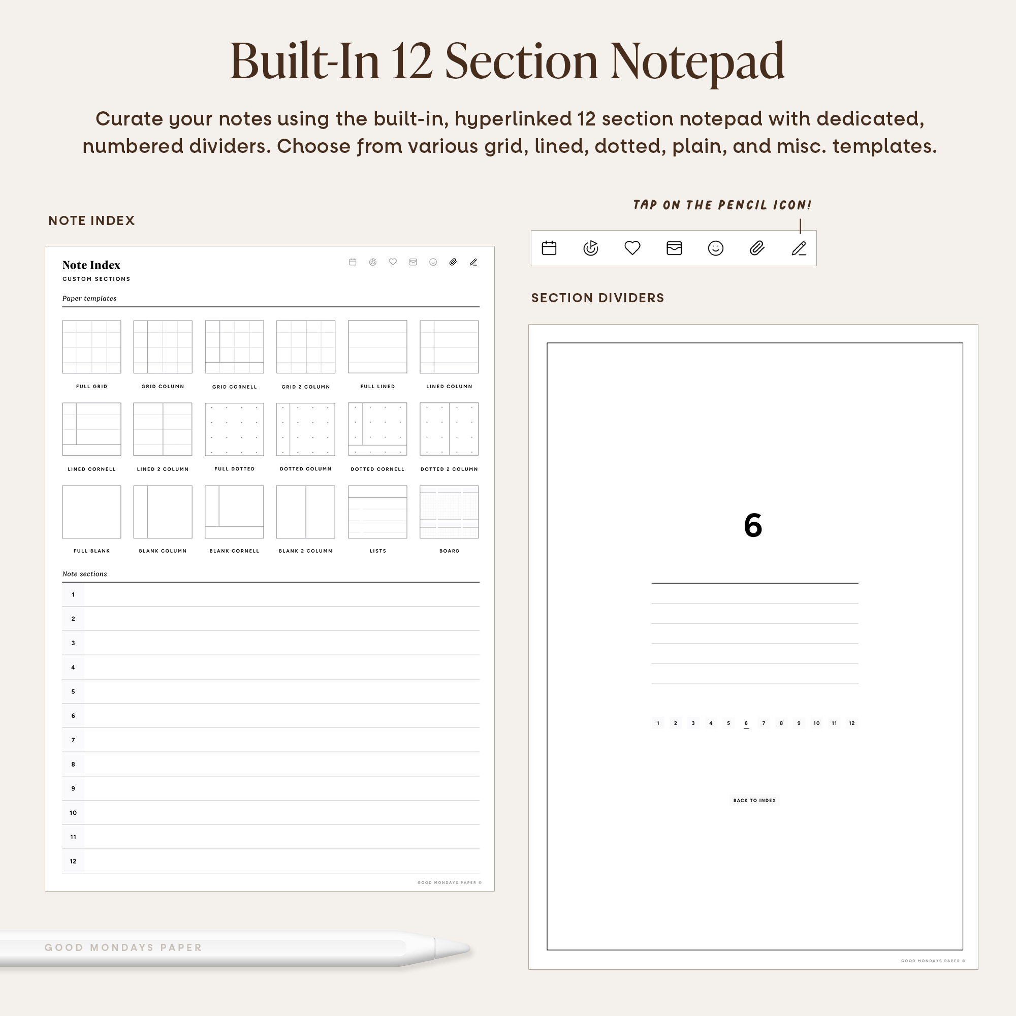 2025 Portrait Digital Planner โ Good Mondays Paper