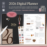 2026 Portrait Digital Planner