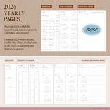 2026 Portrait Digital Planner
