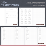 2026 Minimalist Weekly Diary