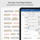 Everyday Cloud Digital Stickers