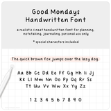 Good Mondays Handwritten Font