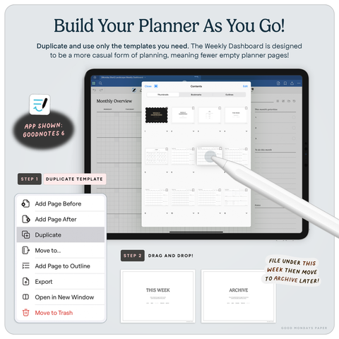 Digital Planners – Good Mondays Paper
