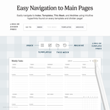 Landscape Weekly Dashboard Planner