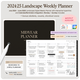 2024-25 Landscape Weekly Planner