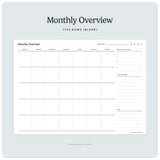 Landscape Weekly Dashboard Planner