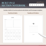 2026-27 Midyear Portrait Digital Planner