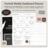 Portrait Weekly Dashboard Planner