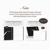 Undated Digital Planner Bundle